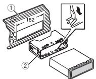 PIONEER DEH-X6600DAB - Montaje delantero DIN - 1