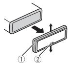 PIONEER DEH-X6600DAB - Verwijder de sierlijst. - 1