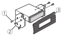PIONEER DEH-X7800DAB - When not using the supplied mounting sleeve - 2