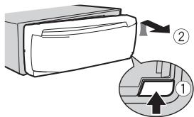 PIONEER DEH-X7800DAB - Rimozione del frontalino - 1