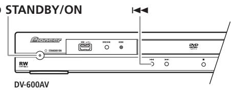 PIONEER DV-600 AV - Omschakelen van de video-uitvoer maar interlace met behulp van de bedieningsorganen op het voorpaneel - 2