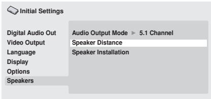 PIONEER DV-600 AV - Speaker Distance - 1