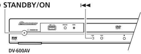 PIONEER DV-600 AV - Passaggio all'uscita di segnale video interlacciato con i comandi del pannello anteriore - 2
