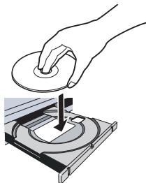 PIONEER DV-600 AV - Posez un disque dans le tiroir. - 1