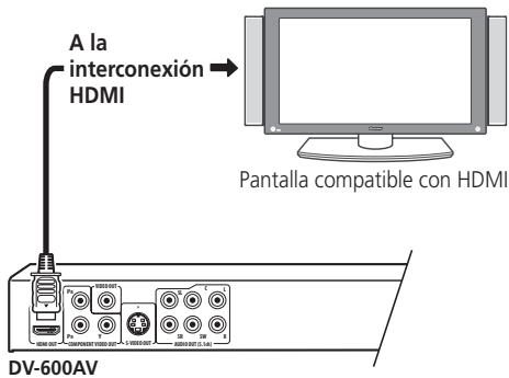 PIONEER DV-600 AV - Conexión mediante HDMI - 1
