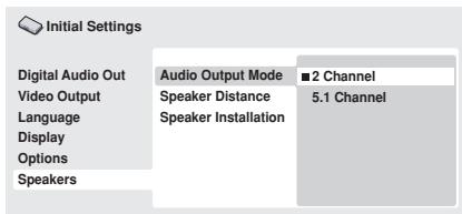 PIONEER DV-600 AV - Audio Output Mode - 1