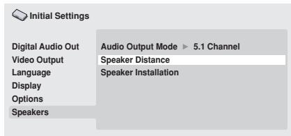 PIONEER DV-600 AV - Speaker Distance - 1