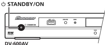 PIONEER DV-600 AV - Inschakelen - 1