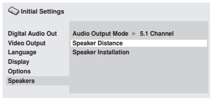 PIONEER DV-600 AV - Speaker Distance - 1