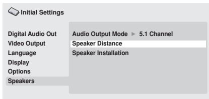 PIONEER DV-600 AV - Speaker Distance - 1