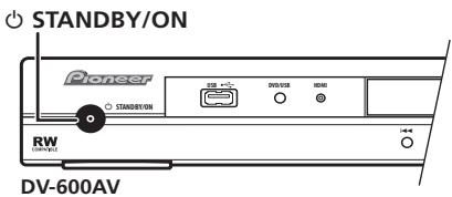 PIONEER DV-600 AV - Switching on - 1