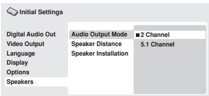 PIONEER DV-600 AV - Audio Output Mode - 1