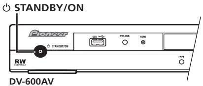 PIONEER DV-600 AV - Einschalten - 1