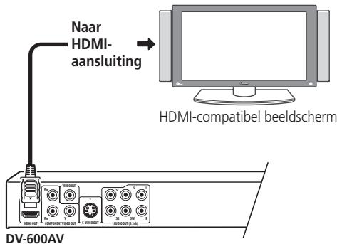 PIONEER DV-600 AV - Via HDMI aansluiten - 1