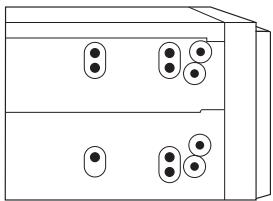 PIONEER FH-460UI - - Fastening the unit to the factory radiomounting bracket. - 1