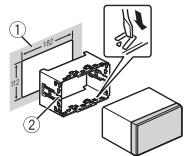 PIONEER FH-X840DAB - DIN mount installation - 1