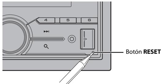 PIONEER FH-X840DAB - Reiniciar el microprocesador - 1