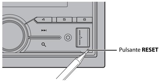 PIONEER FH-X840DAB - Reimpostazione del microprocessor - 1