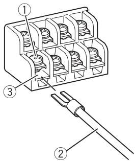 PIONEER GM-A4604 - Connect the speaker wires to the speaker output terminals. - 1