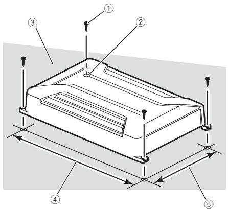 PIONEER GM-A4604 - Platzieren Sie den Veränder am gewünschten Installationsort. - 1