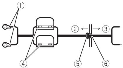 PIONEER GM-A6604 - Instradare il cavo batteria dal vano motore all'interno del veicolo. - 1