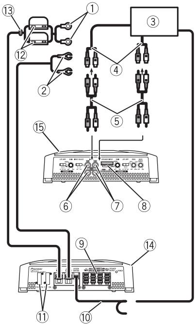 PIONEER GM-A6604 - Cxema nodkJIIOUeHnA - 1