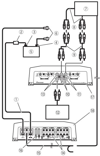 PIONEER GM-D8604 - Aansluitschema - 1