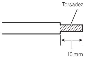PIONEER GM-D8604 - Positionnez le fil de la batterie du compartiment du moteur jusqu'à l'intérieur du véhicule. - 2
