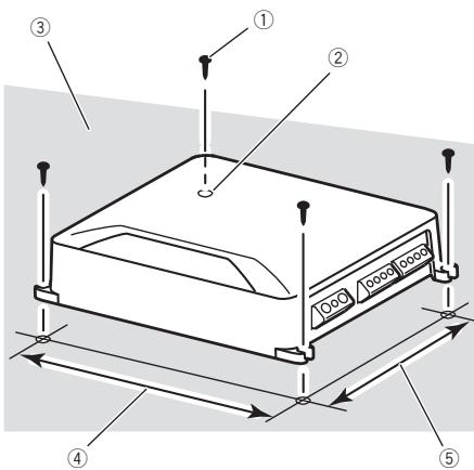 PIONEER GM-D8604 - Example of installation on the floor mat or chassis - 1