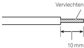 PIONEER GM-D9601 - Strip met een draadkniptang of geschikt mes het uiteinde van de luidsprekerkabel. Leg ongeveer 10mm kabel bloot en verwlecht het uiteinde. - 1