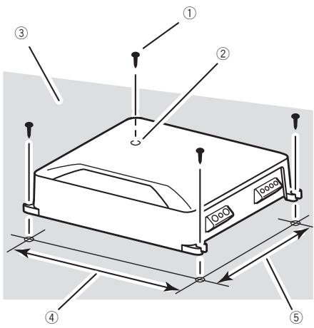 PIONEER GM-D9601 - Voorbeeld van een installation op de vloermat of het chassis - 1