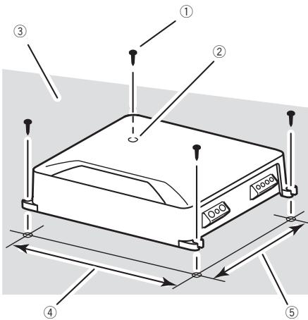 PIONEER GM-D9601 - Platzieren Sie den Veränder am gewünschten Installationsort. - 1