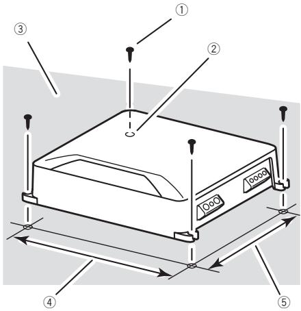 PIONEER GM-D9601 - Example of installation on the floor mat or chassis - 1