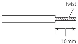 PIONEER GM-D9601 - Connecting the speaker output terminals - 1