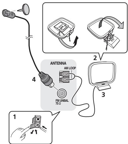 PIONEER HTP072 - Antennes aansluten - 1