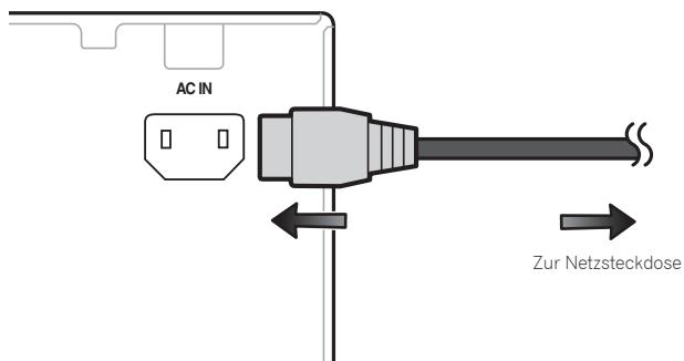 PIONEER HTP072 - Anschluss des Receivers an das Stromnetz - 1
