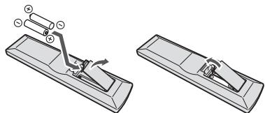 PIONEER HTP072 - Einlagen der Batterien - 1
