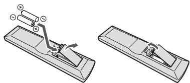 PIONEER HTP072 - De batterijen plaatsen - 1