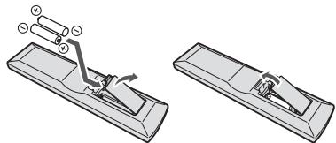 PIONEER HTP072 - Loading the batteries - 1