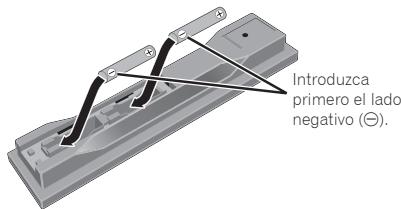 PIONEER MCS-434 - Introduzca las pilas (AAA/R03 x 2). - 1
