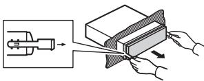 PIONEER MVH-170UI, MVH-170 UI - Removing the unit - 2