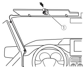 PIONEER MVH-170UI,  MVH-170 UI - Pour installer I'appareil sur le pare-soileil - 2