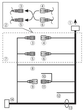 PIONEER MVH-X360BT - Cable de alimentación - 1