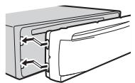 PIONEER MVH-X580BT - Detaching the front panel - 3