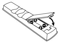 PIONEER PDP-435PE - Einlagen der Batterien - 3