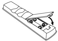 PIONEER PDP-435PE - Mise en place des piles - 3