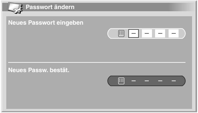 PIONEER PDP-435PE - Ändern des Passwords - 1