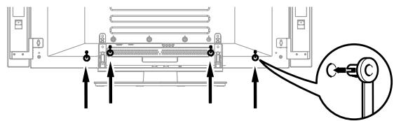 PIONEER PDP-435PE - Anbringen der Schnellverschlussklemmen an der Haupteinheit - 1
