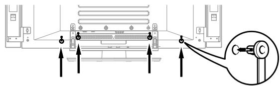 PIONEER PDP-435PE - Attaching speed clamps to the main unit - 1