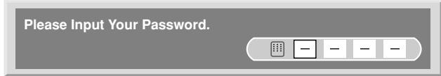 PIONEER PDP-435PE - Entering a password - 1